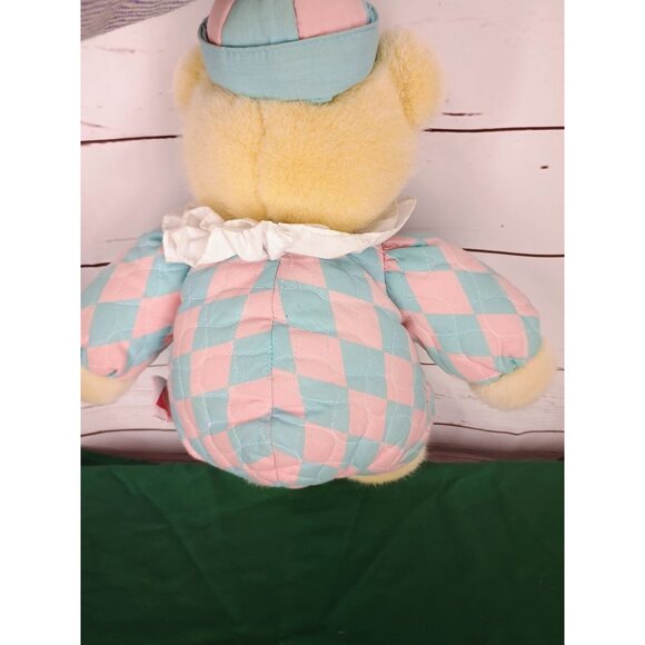 DAKIN Vtge Fraser Collection Baby Circus Bear Squishy Plush Blue Pink 18"‎ - Picture 3 of 6